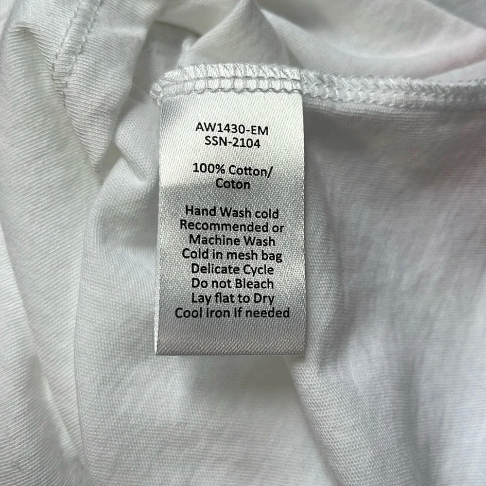 ATM Anthony Thomas Melillo Vintage Jersey Crew Neck T-Shirt white XS *NWT* - Picture 6 of 8